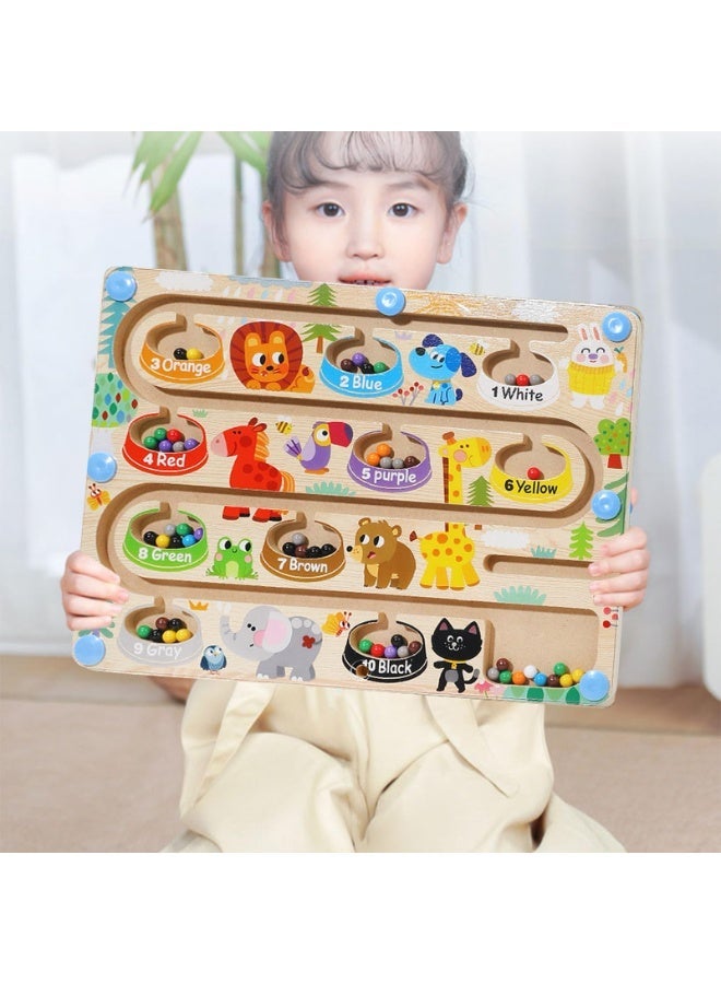 موردلي ألعاب تعليمية ألعاب مونتيسوري تنسيق اليد والعين ألعاب أطفال للأولاد والبنات مكعبات بناء تدريب بأطراف الأصابع مغناطيسات مطابقة الأرقام والألوان هدية عيد ميلاد ألعاب تعليمية للتلاعب الدقيق للأطفال من سن 4 إلى 6 سنوات - Image 5